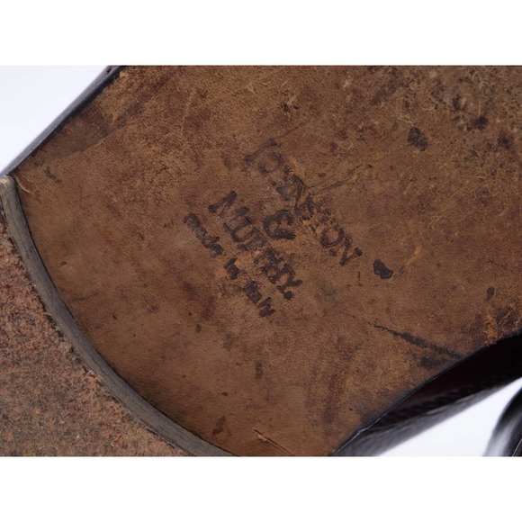 Johnston Murphy Tassel Loafer Mens 11 Burgundy Leather Kilt Brogue Dress Shoes - Picture 11 of 12